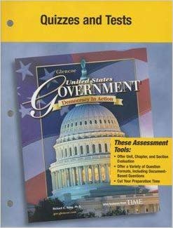 9780078659249: United States Gov Democracy in Action Quizzes and Tests 2006