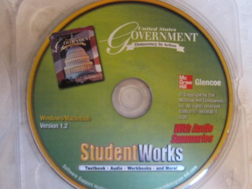 9780078659362: United States Government, Democracy in Action, Studentworks CD-ROM (Government in the U.S.)