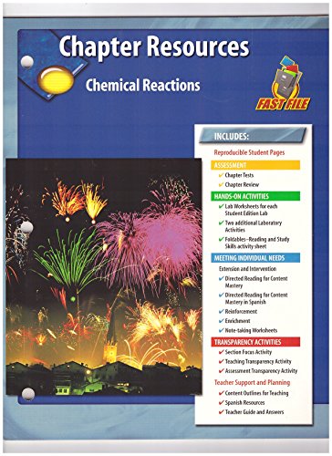 Beispielbild fr Glencoe Fast File Chapter Resources Chemical Reactions. (Paperback) zum Verkauf von Decluttr