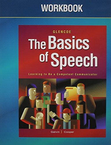 Imagen de archivo de The Basics of Speech, Student Workbook a la venta por Walker Bookstore (Mark My Words LLC)