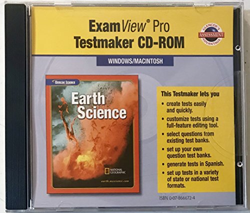 9780078666728: ExamView Pro Testmaker CD-ROM for Glencoe Earth Science
