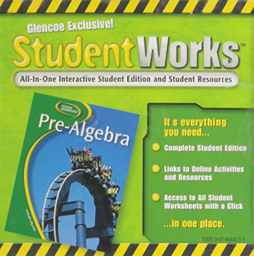 9780078668739: Glencoe Pre-algebra, Student Works Cd-rom