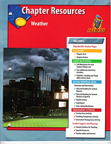 Beispielbild fr Weather Chapter Resources Glencoe Science Fast File zum Verkauf von Wonder Book