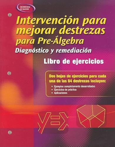 Stock image for Skills Intervention for Pre-Algebra: Diagnosis and Remediation, Spanish Student Workbook (MERRILL PRE-ALGEBRA) (Spanish Edition) for sale by Iridium_Books