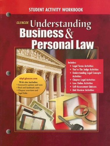 Imagen de archivo de Understanding Business And Personal Law: Student Activity a la venta por Nationwide_Text