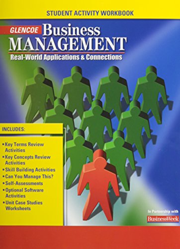 9780078681073: Business Management: Real-World Applications and Connections, Student Activity Workbook