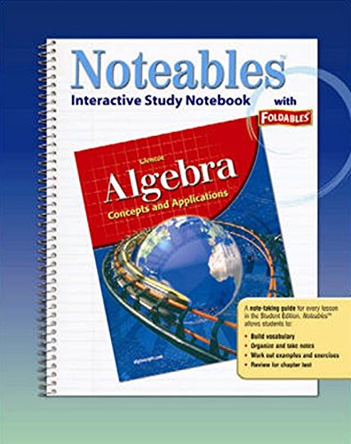 Stock image for Algebra: Concepts and Applications, Noteables: Interactive Study Notebook with Foldables (ALGEBRA: CONC. & APPLIC.) for sale by The Book Cellar, LLC
