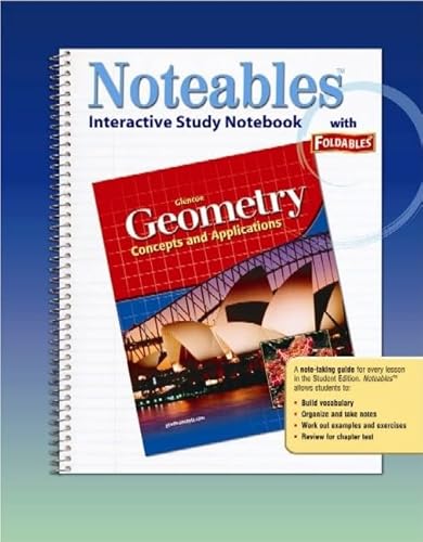 Imagen de archivo de Geometry: Concepts and Applications, Noteables: Interactive Study Notebook with Foldables (GEOMETRY: CONCEPTS & APPLIC) a la venta por The Book Cellar, LLC