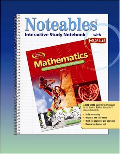 Stock image for Mathematics: Applications and Concepts, Course 1, Noteables: Interactive Study Notebook with Foldables for sale by Nationwide_Text