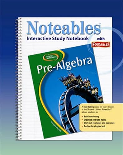 Stock image for Glencoe Pre-Algebra, Noteables: Interactive Study Notebook with Foldables (MERRILL PRE-ALGEBRA) for sale by HPB-Red