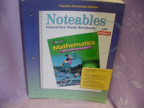 Stock image for Teacher's Annotated Edition (Noteables : Mathematics Applications and Concepts Course 3) for sale by Better World Books