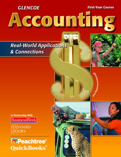 Imagen de archivo de Accounting : Real-World Applications and Connections a la venta por Better World Books