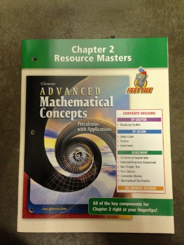 9780078691294: Chapter 2 Resource Masters Book to Accompan Glenco