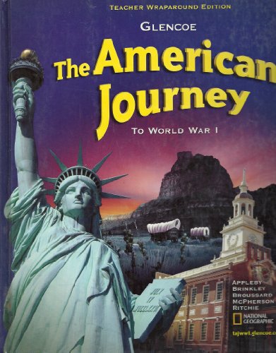 Stock image for The American Journey To World War I Teacher Wraparound Edition for sale by SecondSale