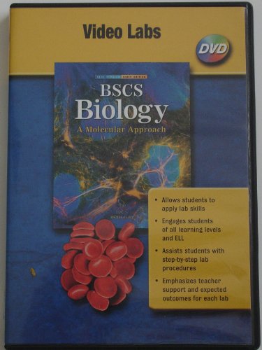 BSCS Biology A Molecular Approach Video Labs DVD 9th Edition Blue Version (9780078699078) by Glencoe