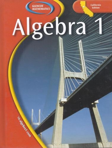 Stock image for Glencoe Algebra 1 - California Edition for sale by SecondSale