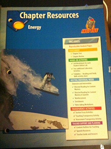 9780078725265: Science Fast File Chapter Resources Energy Sources