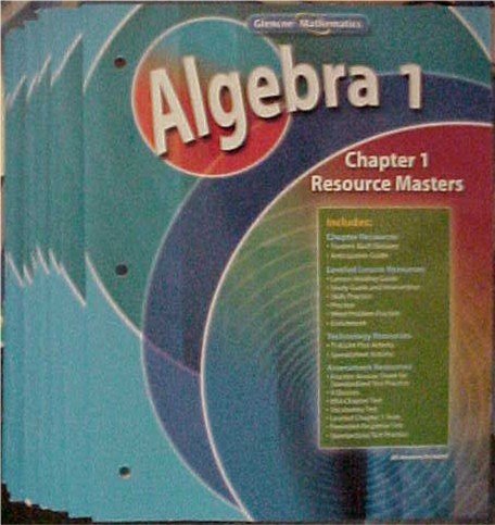 Stock image for Glencoe Mathematics Pre-Algebra Chapter 1 Resource Masters for sale by HPB-Red