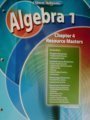 9780078739477: Algebra 1, Chapter 4 Resource Masters (Glencoe Mathematics)