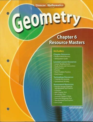 Imagen de archivo de Geometry Chapter 6 Resource Masters a la venta por Better World Books