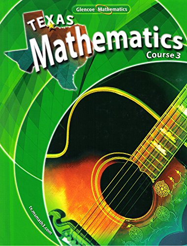 Beispielbild fr Texas Mathematics Course 3 (Course 3) zum Verkauf von Better World Books