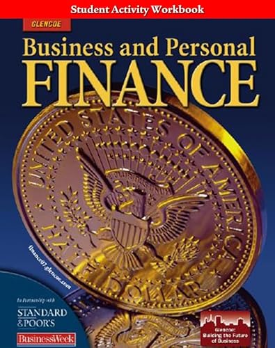 Stock image for Business and Personal Finance, Student Activity Workbook (PERSONAL FINANCE (RECORDKEEP)) for sale by GF Books, Inc.