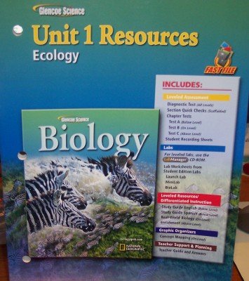 Stock image for Glencoe Biology: Unit 1 Resources, Fast File: Ecology, Consumable With Answer Keys (2006 Copyright) for sale by ~Bookworksonline~