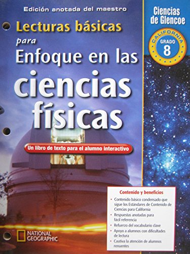 9780078754791: Lecturas basicas para Enfoque en las ciencias fisicas edicion anotada del maestro