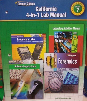 Beispielbild fr California 4-in-1 Lab Manual Grade 7 zum Verkauf von Better World Books