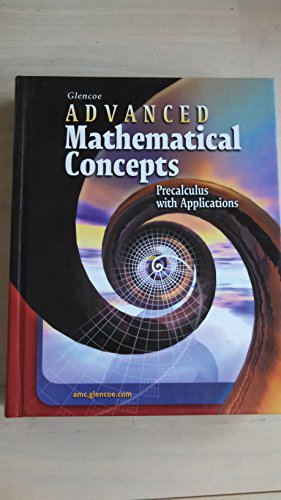 Imagen de archivo de Advanced Mathematical Concepts: Precalculus with Applications a la venta por HPB-Red