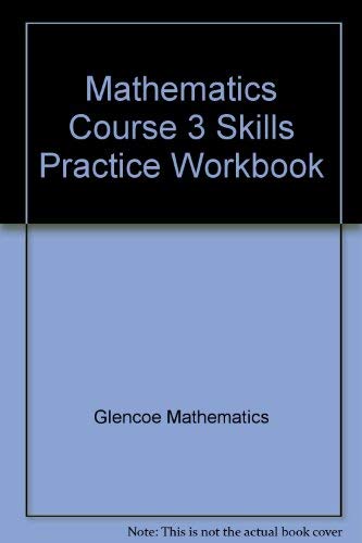 Imagen de archivo de Mathematics Course 3 Skills Practice Workbook a la venta por HPB-Red