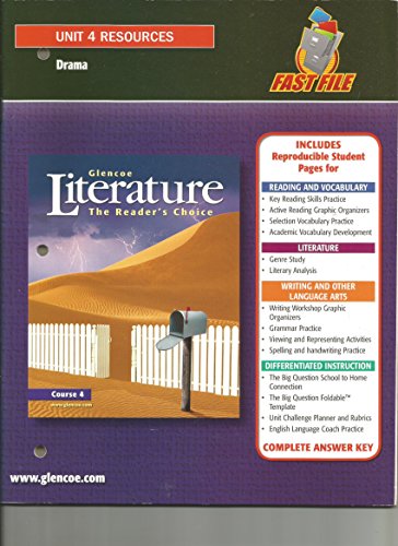 Stock image for Glencoe Literature The Reader's Choice, Course 4: Unit 4 Resources (Drama. for sale by Nationwide_Text