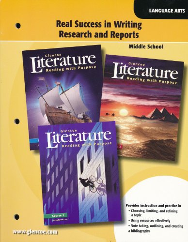 Stock image for Literature, Reading with Purpose: Real Success in Writing Research and Reports - Middle School for sale by Nationwide_Text