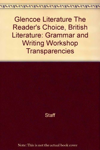 Beispielbild fr Glencoe Literature The Reader's Choice, British Literature: Grammar and Writing zum Verkauf von Nationwide_Text