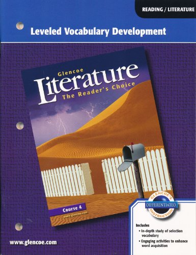 Stock image for Glencoe Literature The Reader's Choice, Course 4: Leveled Vocabulary. for sale by Nationwide_Text