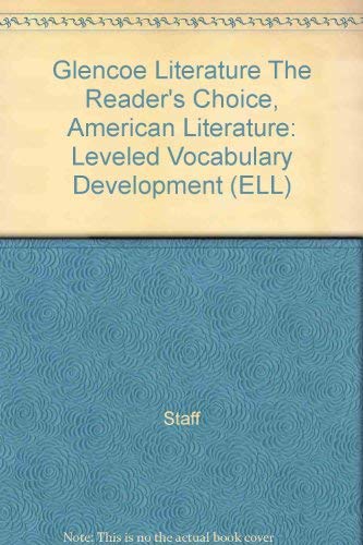 Stock image for Glencoe Literature The Reader's Choice, American Literature: Leveled Vocabulary for sale by Nationwide_Text