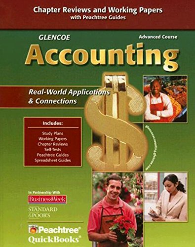 Stock image for Glencoe Accounting: Advanced Course, Working Papers, Student Edition (Guerrieri: Hs Acctg) ; 9780078766831 ; 0078766834 for sale by APlus Textbooks