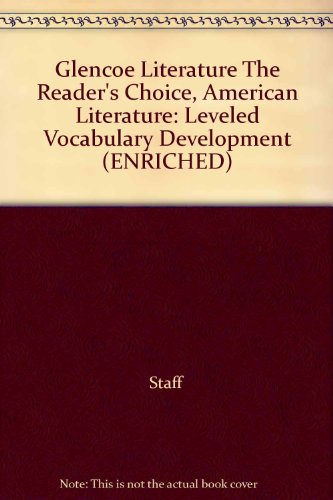 Imagen de archivo de Glencoe Literature The Reader's Choice, American Literature: Leveled Vocabulary a la venta por Nationwide_Text