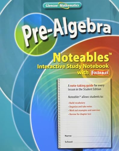 Stock image for Pre-Algebra, Noteables: Interactive Study Notebook with Foldables (MERRILL PRE-ALGEBRA) for sale by Iridium_Books