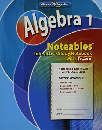9780078772245: Algebra 1, Noteables: Interactive Study Notebook with Foldables (MERRILL ALGEBRA 1)