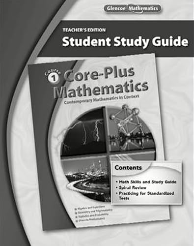 Stock image for Core-Plus Mathematics: Contemporary Mathematics In Context, Course 1, Student Study Guide (ELC: CORE PLUS) for sale by SecondSale