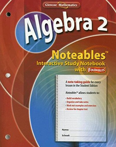 Stock image for Algebra 2, Noteables: Interactive Study Notebook with Foldables (MERRILL ALGEBRA 2) for sale by HPB-Red