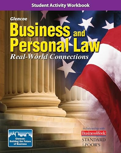 9780078779442: Business and Personal Law: Real World Connections, Student Activity Workbook (BROWN: UNDER BUS & PERS LAW)