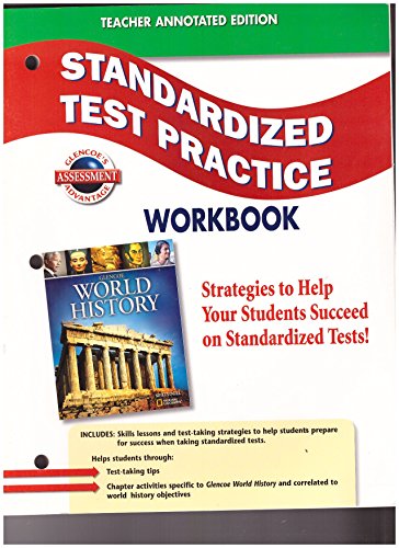 Stock image for Teacher Annotated Edition Standardized Test Practice Workbook (Glencoe World History 2008) for sale by SecondSale