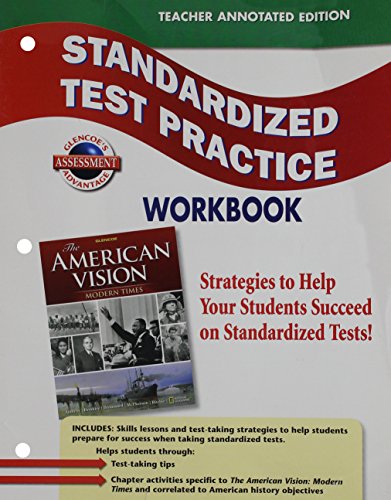 Stock image for Standardized Test Practice for American Vision Modern Times, Teacher Annotated Edition for sale by Allied Book Company Inc.