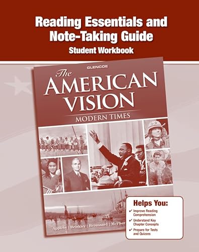 Stock image for The American Vision: Modern Times, Reading Essentials and Note-Taking Guide for sale by Allied Book Company Inc.