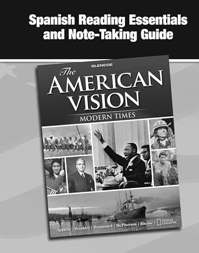 Stock image for The American Vision: Modern Times, Spanish Reading Essentials and Note-Taking Guide (UNITED STATES HISTORY (HS)) (Spanish Edition) for sale by Iridium_Books