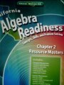 Stock image for Chapter 2 - Resource Masters - ALL ANSWERS INCLUDED (California Algebra Readiness, Concepts, Skills, for sale by Decluttr