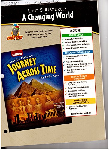Beispielbild fr World History-Journey Across Time-The Early Ages, Fast File: Teacher's Unit 5 Resources With Complete Answer Key, A Changing World (2007 Copyright) zum Verkauf von ~Bookworksonline~