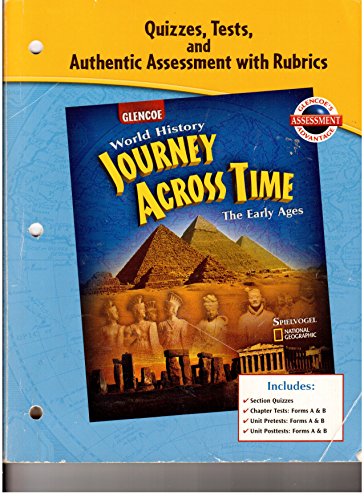 Beispielbild fr Quizzes, Tests, and Authentic Assessment with Rubrics (Glencoe World History Journey Across Time The Early Ages) zum Verkauf von HPB-Red